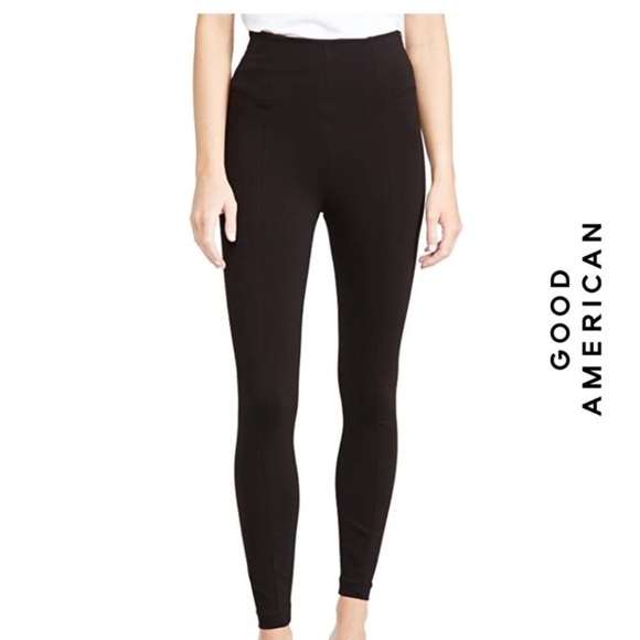 Good American High Shine Boss Skinny High Rise Strch Black Pant NWT Size (2) Med - Picture 5 of 16